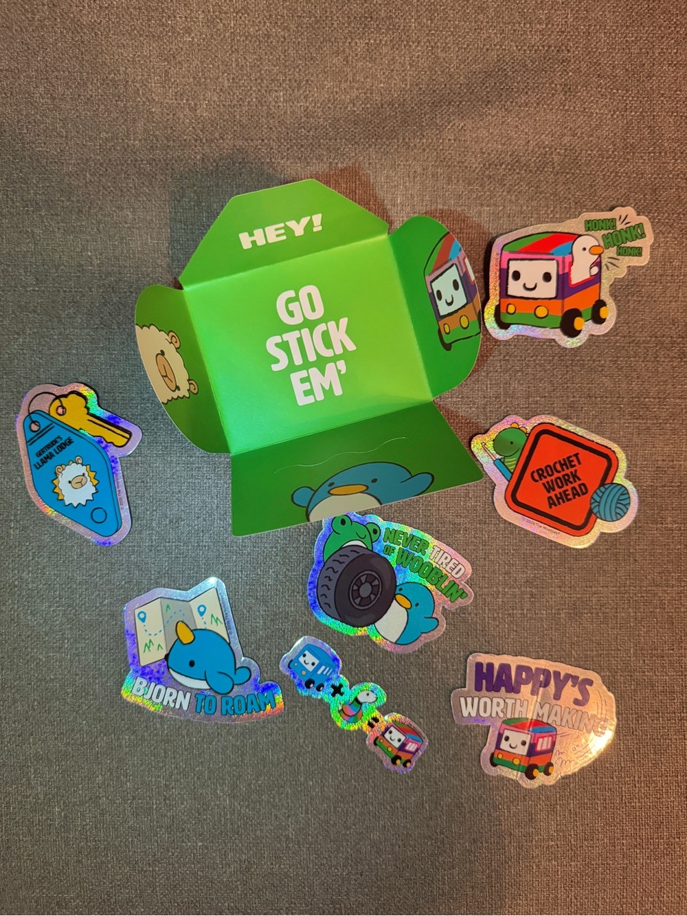 2026 Wooble Wagon Tour Exclusive Iridescent Sticker Pack